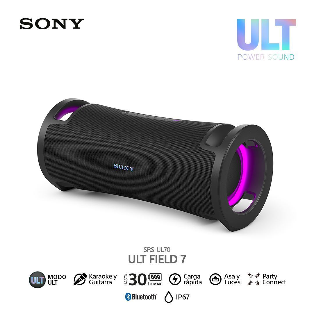 Parlante Portátil Inalámbrico Sony ULT FIELD 7 SRS-ULT70 - Negro