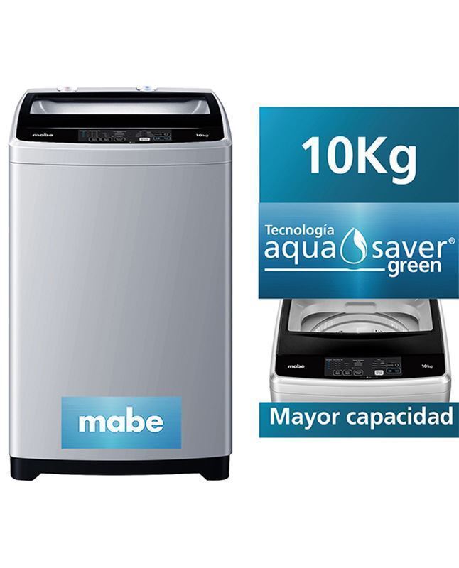 Lavadora Mabe Automática 10 kg LMAP1015WGBB0 – Silver