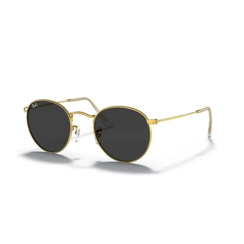 LENTES DE SOL RB3447 ROUND METAL DORADO LUNA NEGRA