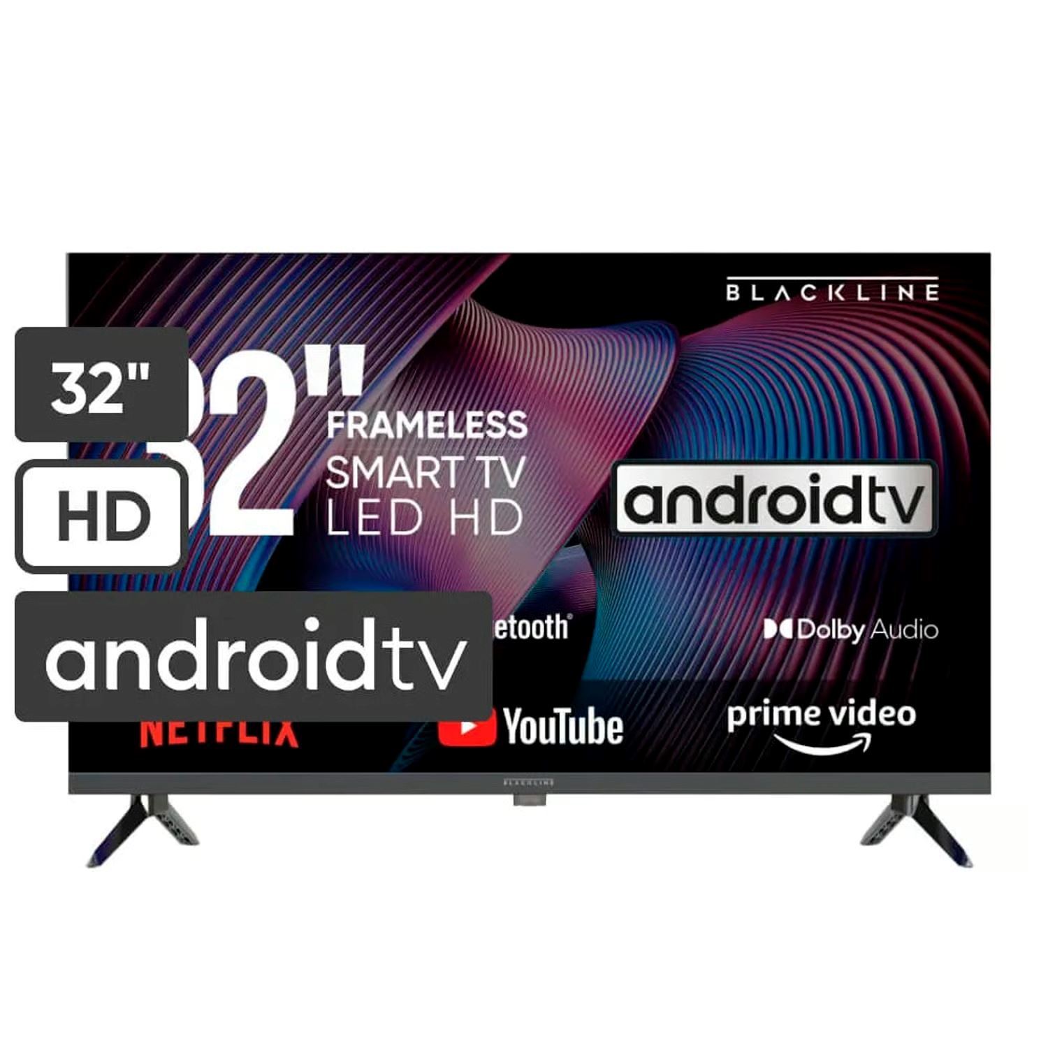 Televisor BlackLine 32" HD Smart TV Android BL-TV32HEG5F4PE