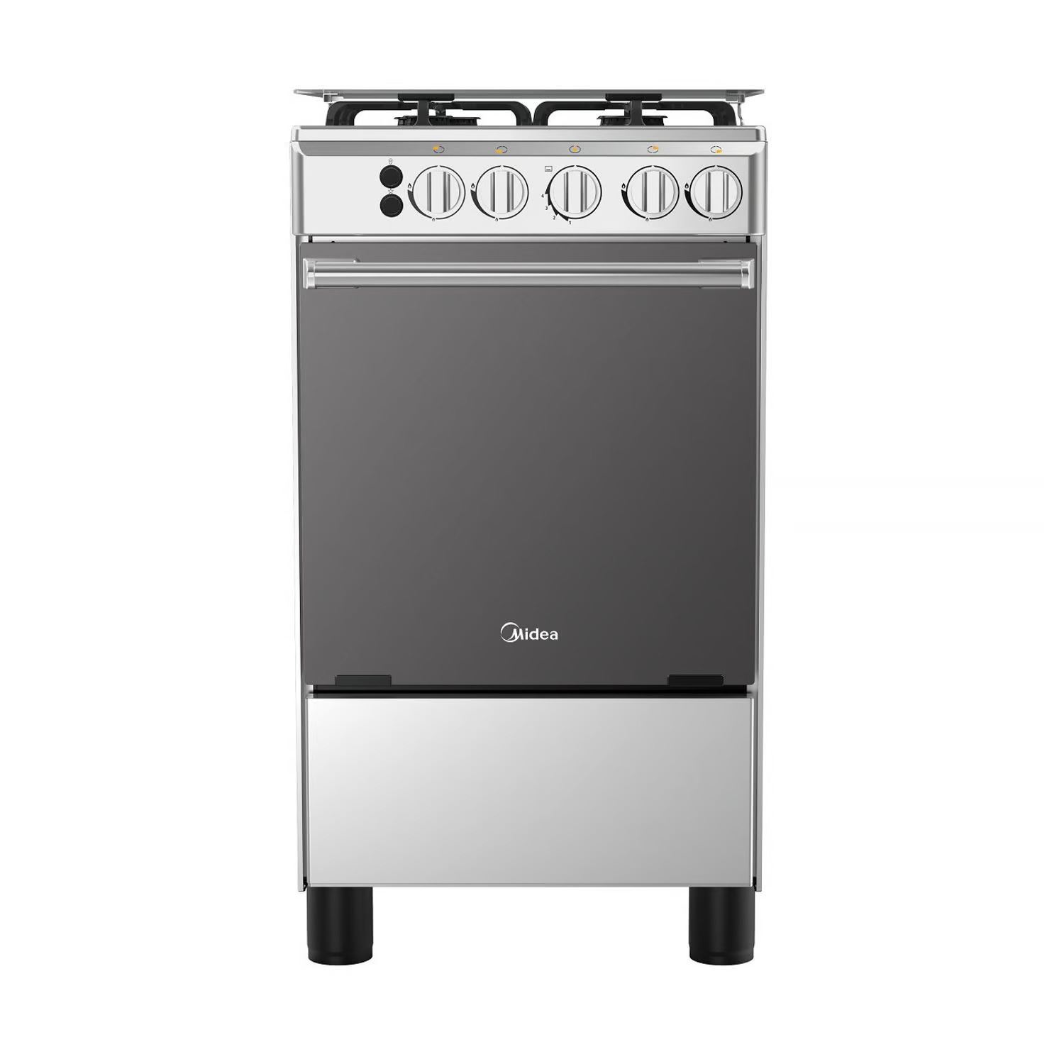 Cocina a Gas MIDEA 4 Quemadores MGS20F0LJAGG Silver