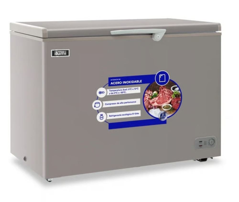 Congeladora Ilumi TFI-3400DG 340 Litros – Gris