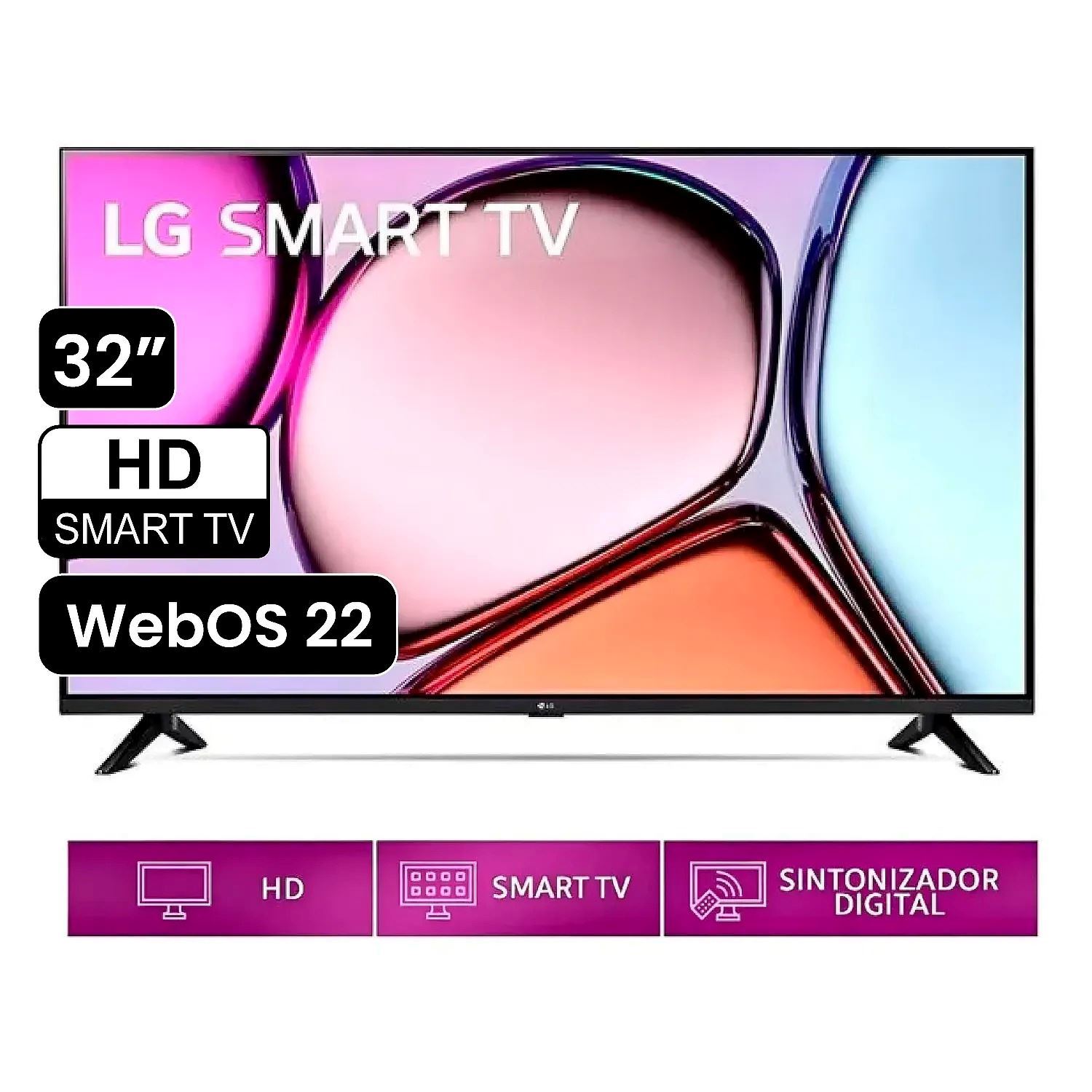 Televisor LG 32" LED Smart TV HD con ThinQ AI 32LQ600BPSA