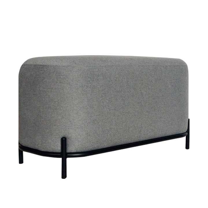 Puff Ottoman Gris 80x45 - Ziyaz