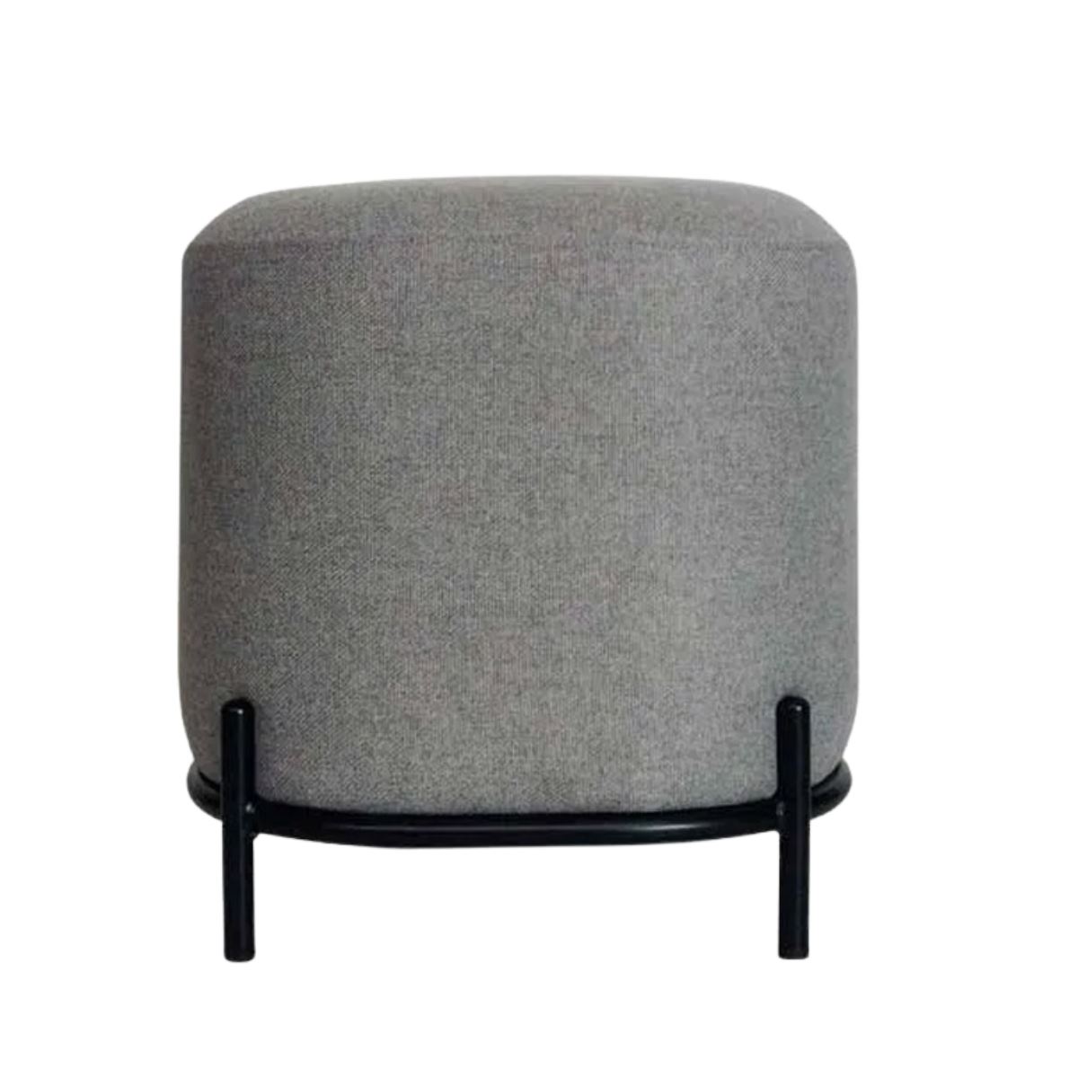 Puff Ottoman Gris 40x40 - Ziyaz