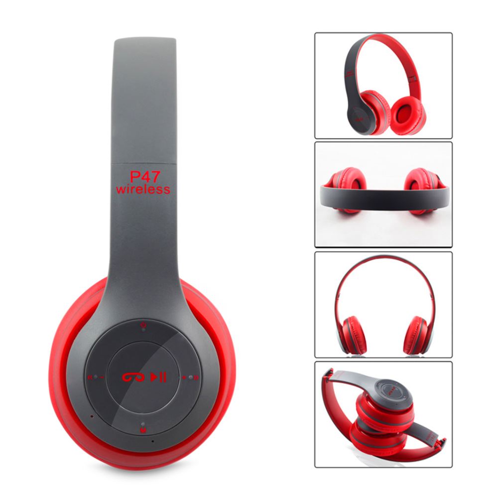 Audífono Inalámbrico BLUETOOTH WIRELESS 5.0 RED