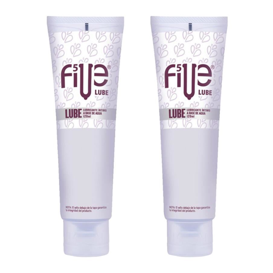 Pack 02 Lubricantes Dilatador Anal Vaginal Five A Base De Agua 120ml