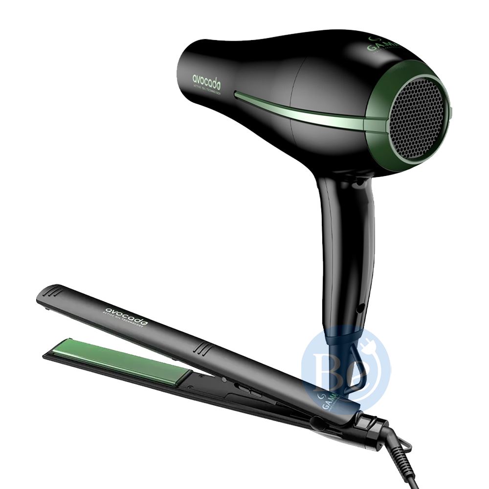 Pack Gama Avocado Alisadora Elegance y Secador Bora de 2200 watts