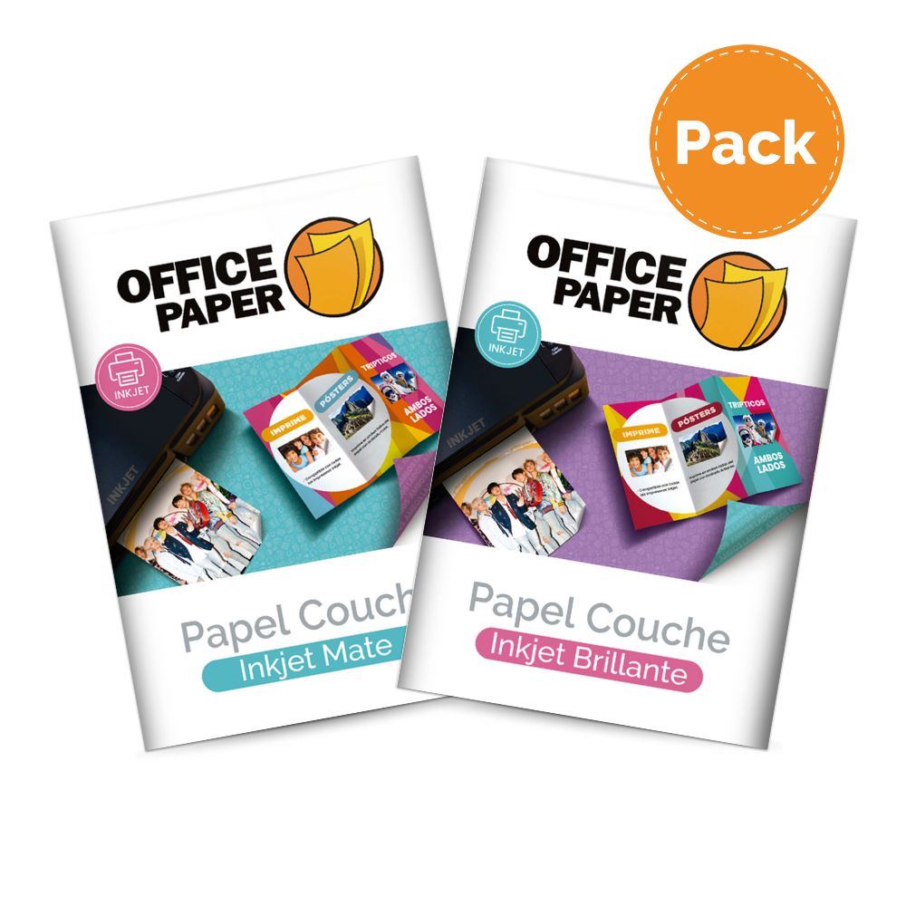 Pack Papel Couche Inkjet Mate y Brillante