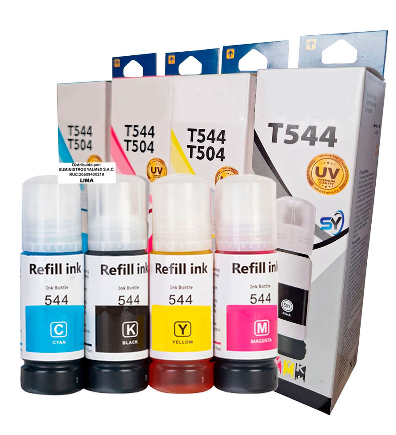 Tinta Compatible Negro Cyan Magenta Yellow para L3110 L3150 L3250