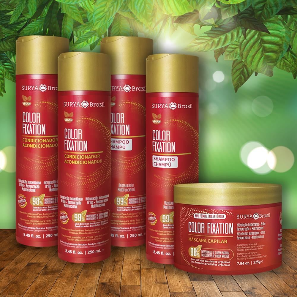 Dúo Shampoo 250 ML + Dúo Acondicionador 250 ML + Mascarilla Capilar 225 GR Color Fixation