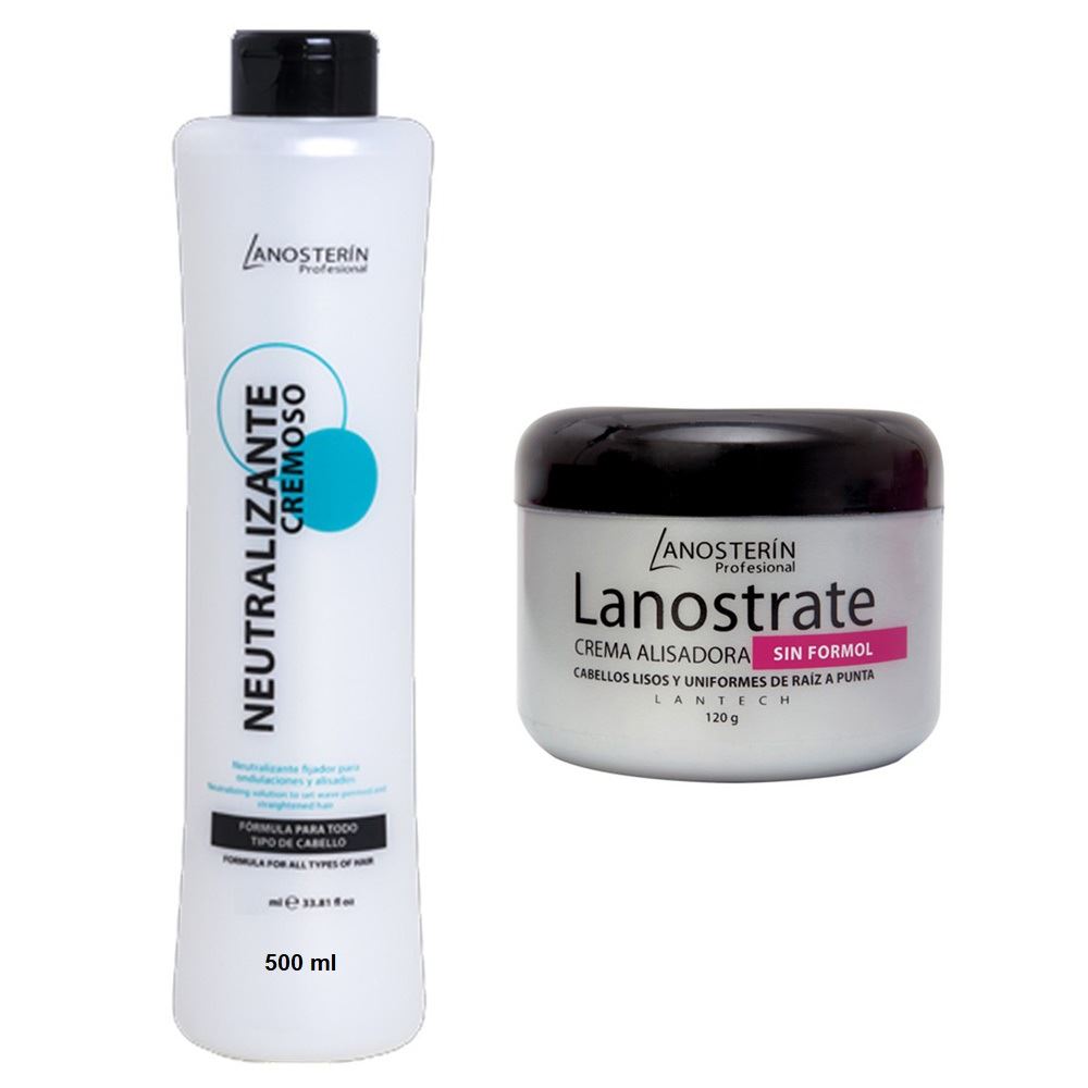 Pack crema Alisadora Para Cabello y Neutralizante Fijador Mk