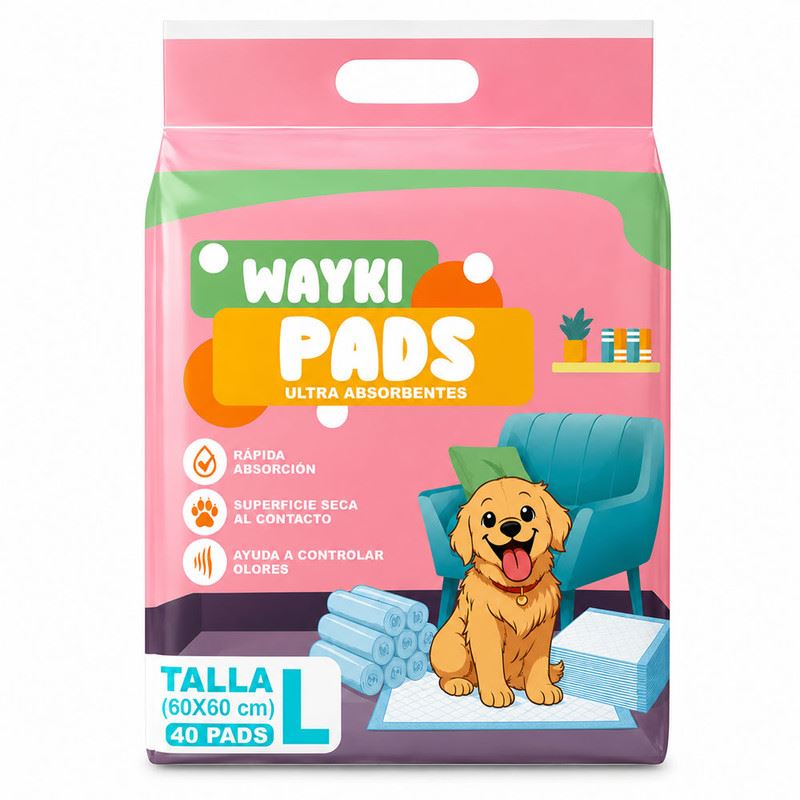 Pañales de Piso para Perros Wayki Pads – L