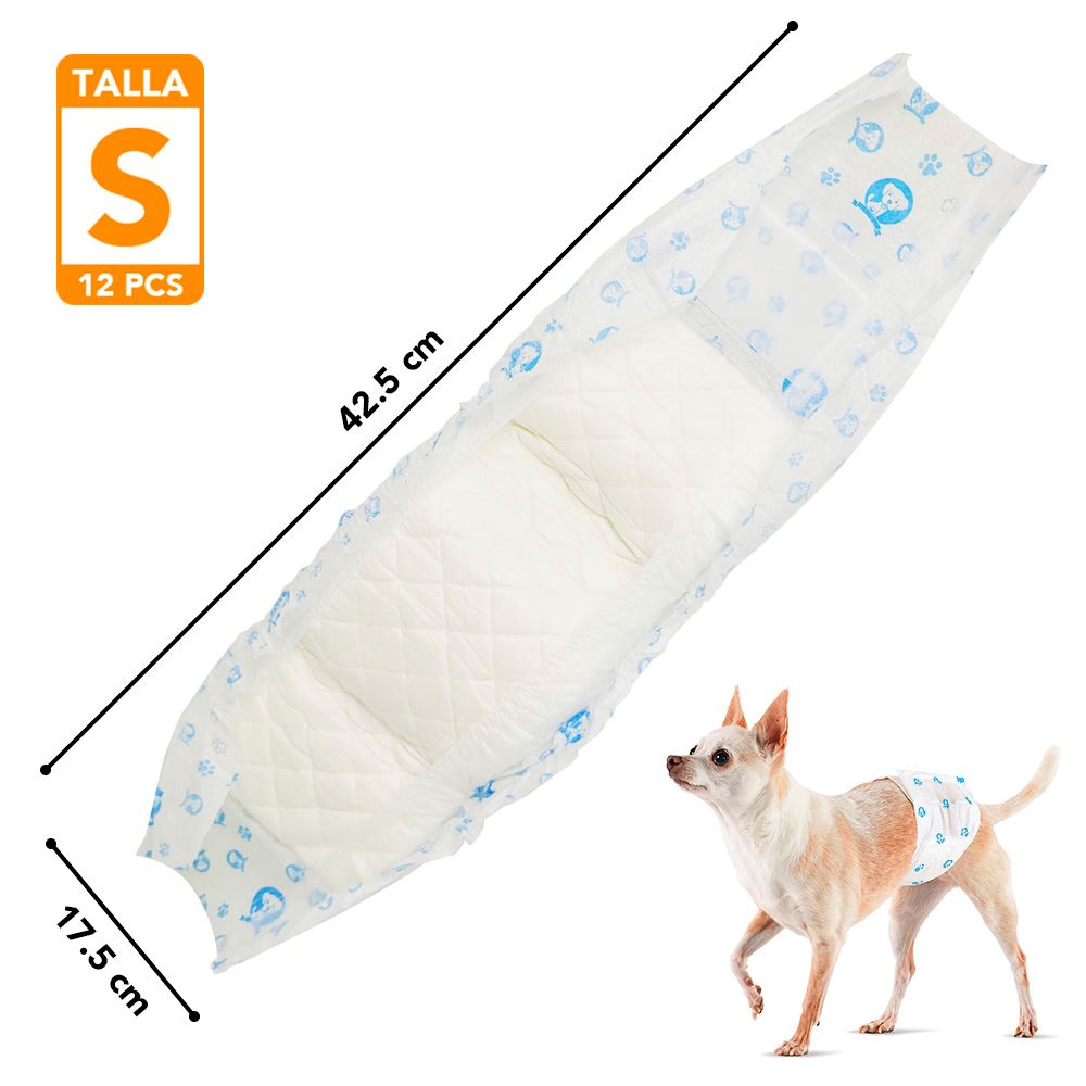 Pet Soft Pañales desechables para perros machos – Pañales para perros  machos, pañales para cachorros con indicador de humedad, 48 unidades,  tamaño