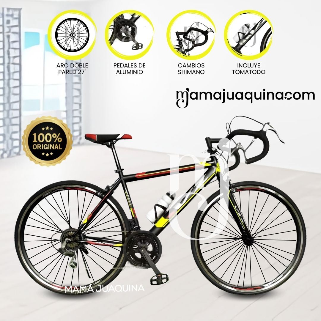 Bicicleta Carrera Aro 27 «PALMEIRA RACER» Amarillo