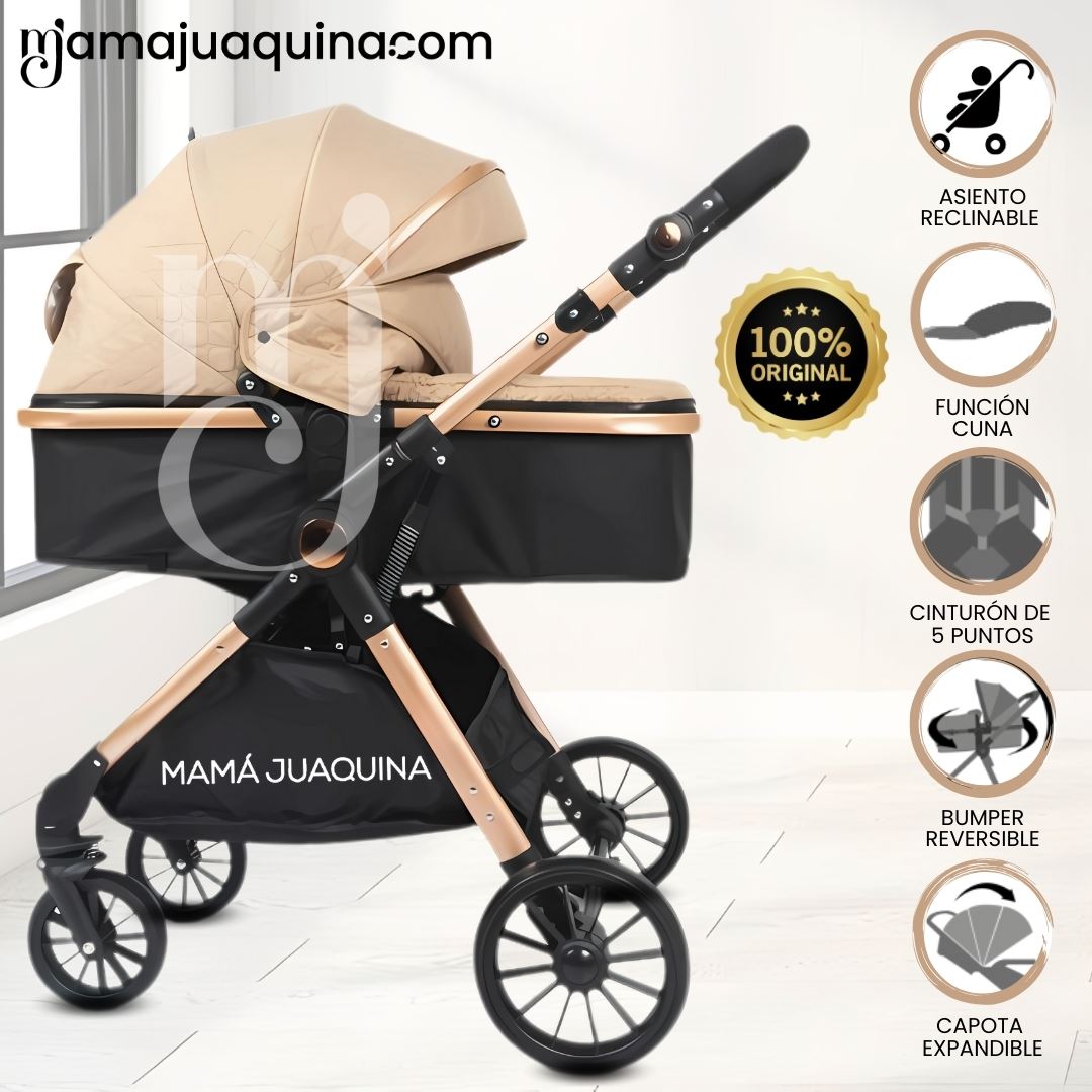Coche Moisés de Lujo «PARIS NEW» Edición Limitada Beige