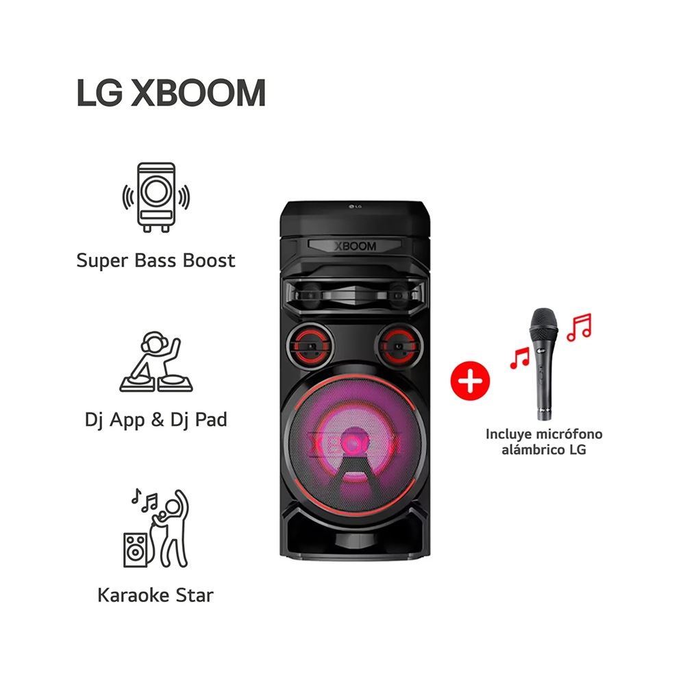 Torre de sonido LG XBOOM RNC7 Multi-Bluetooth Karaoke Star