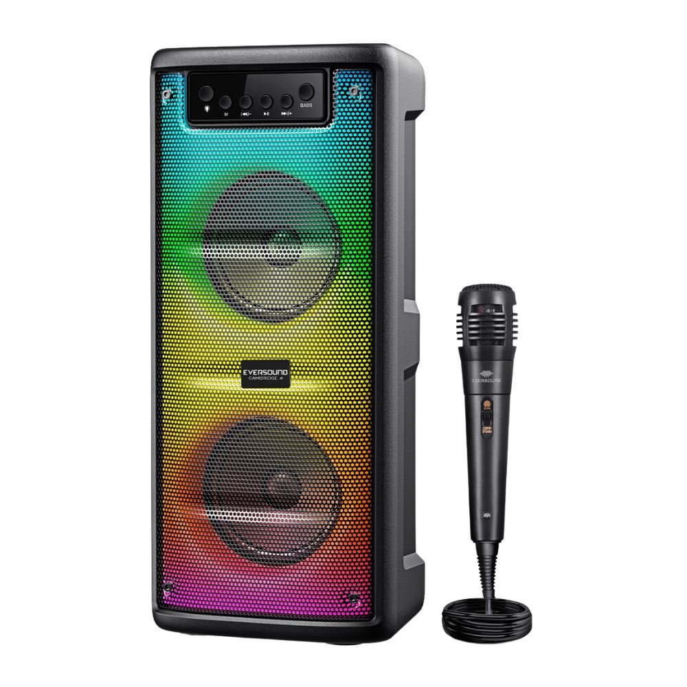 Parlante Bluetooth Eversound Cambridge 4" - EV 5422 con Micrófono Alámbrico