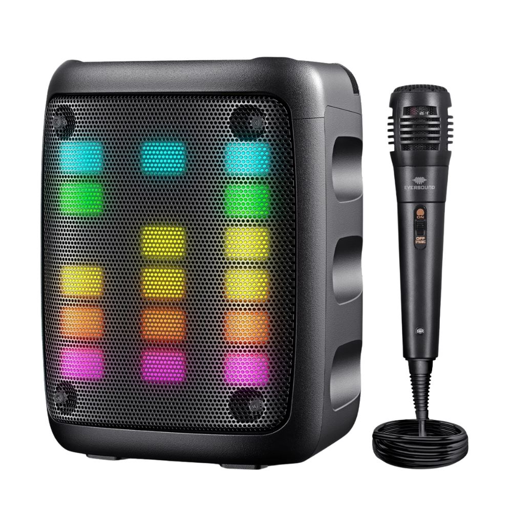 Parlante Bluetooth Eversound Equalizer 3" EV 5301 con Micrófono Alámbrico