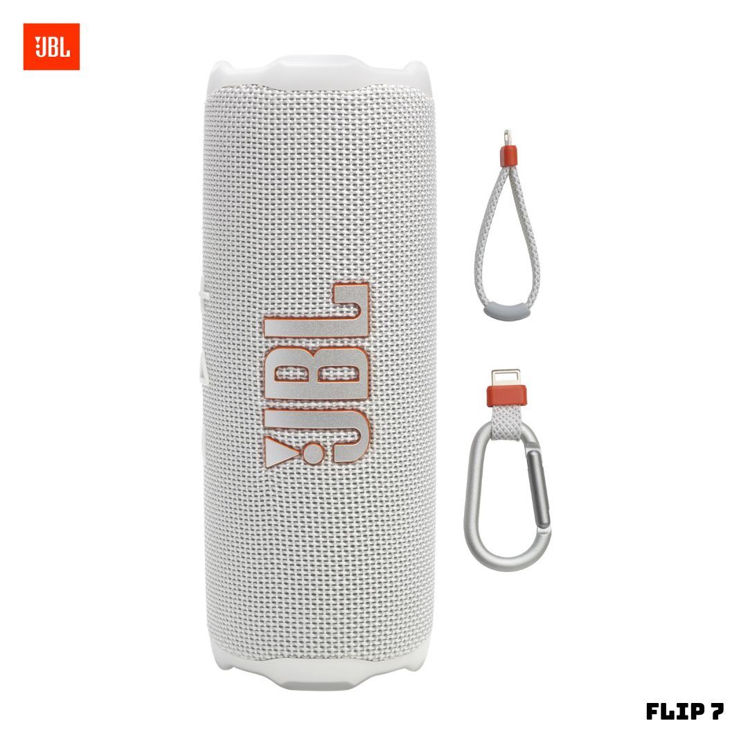 PARLANTE JBL FLIP 7 BLUETOOTH EXTRABASS BLANCO