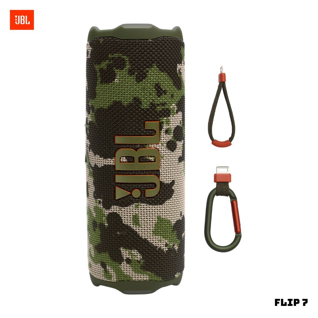 PARLANTE JBL FLIP 7 BLUETOOTH EXTRABASS CAMUFLADO