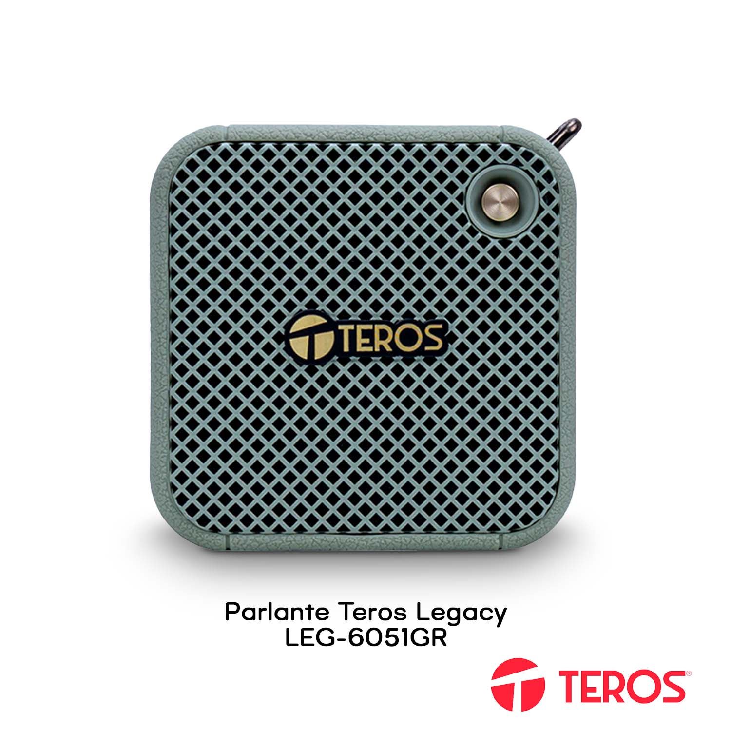 Parlante inalámbrico Teros Legacy LEG-6051GR 8W Bluetooth 5.3 verde