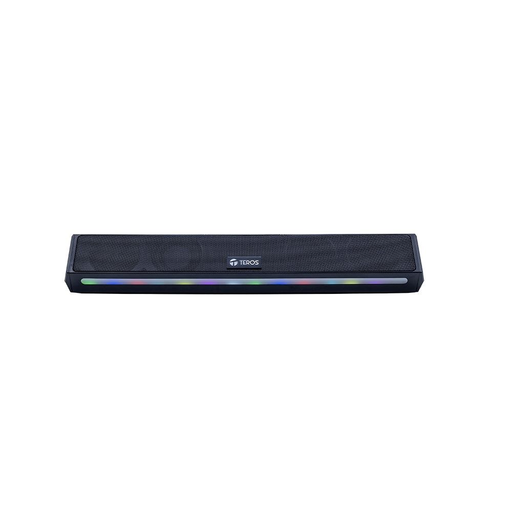 Barra de Sonido Portatil Inalambrico TEROS VIBE 6054 BT 6 20W USB-C Iluminacion LED
