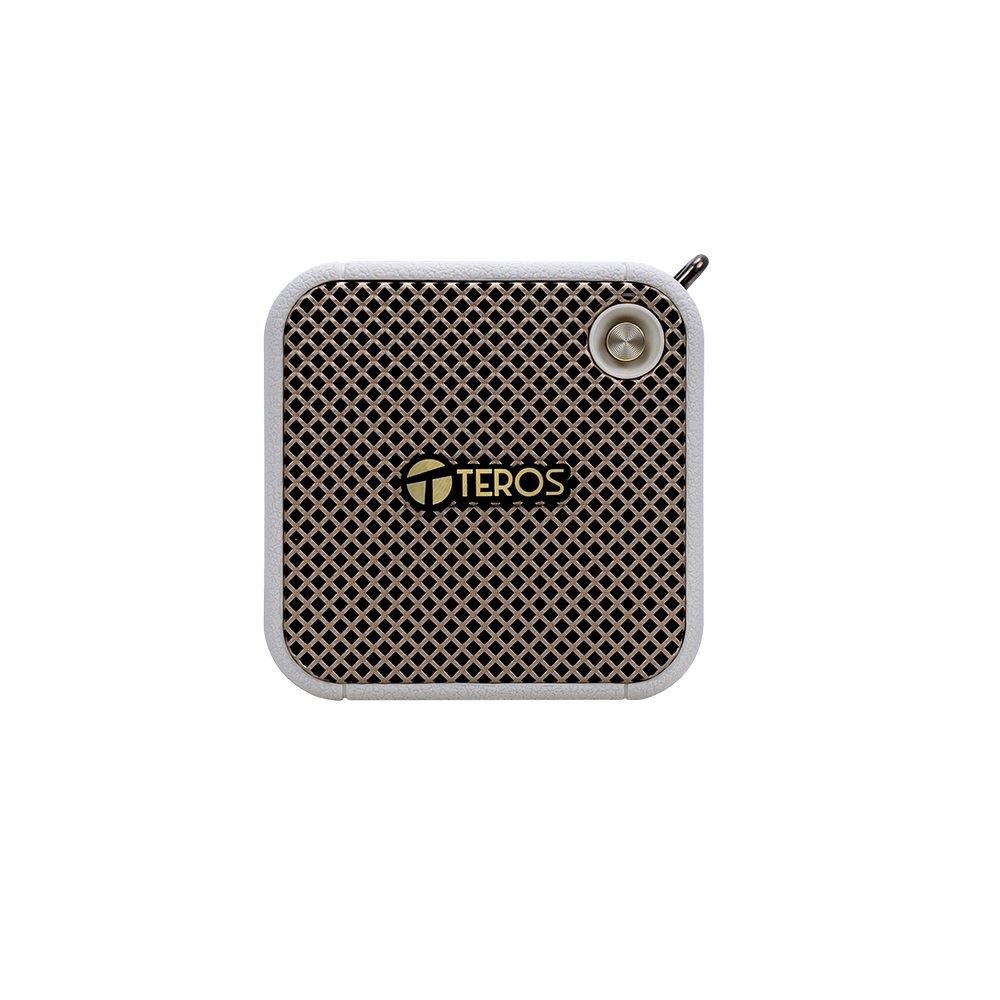 Parlante inalambrico TEROS Legacy 6051 LEG-6051BG 8W BT 5.3 1500 mAh USB TF Aux Beige