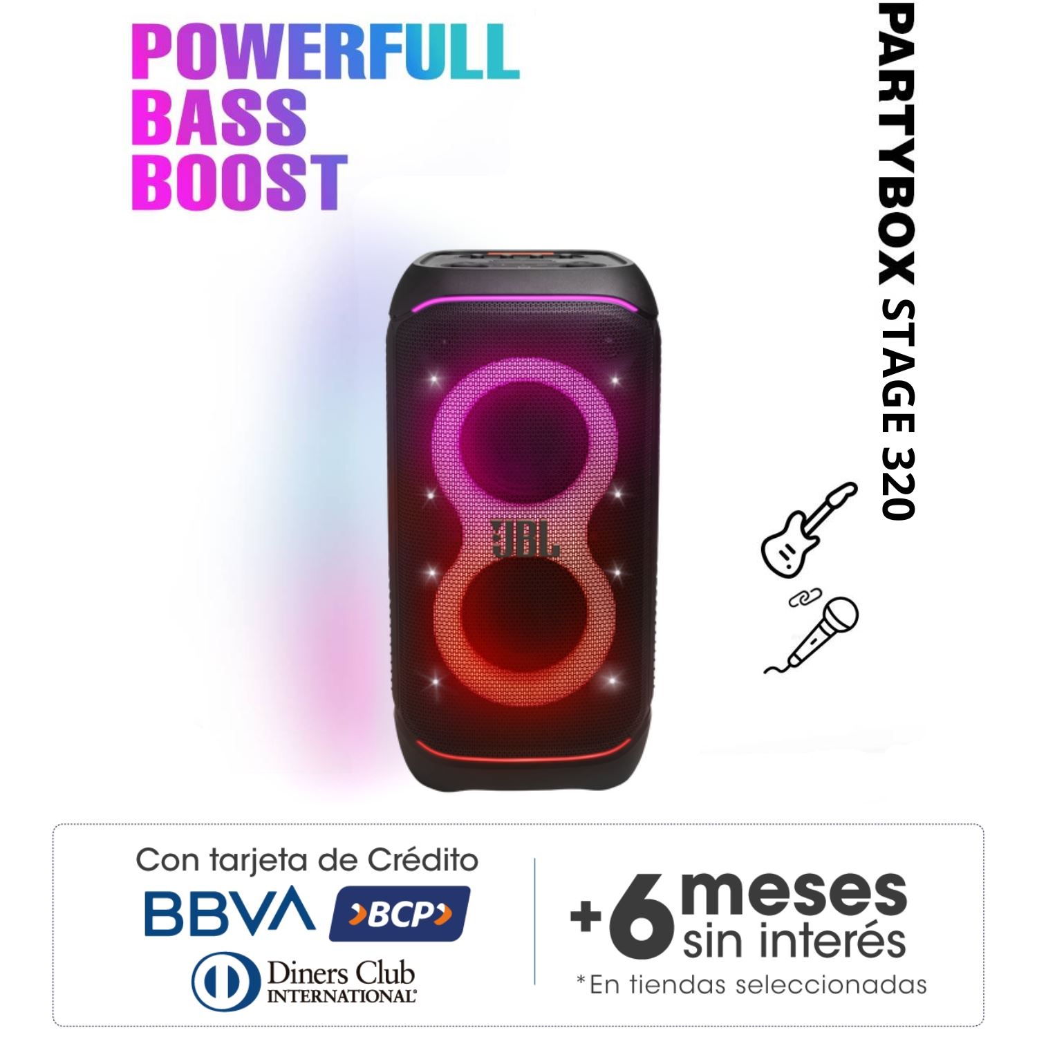 Parlante Bluetooth JBL Partybox Stage 320