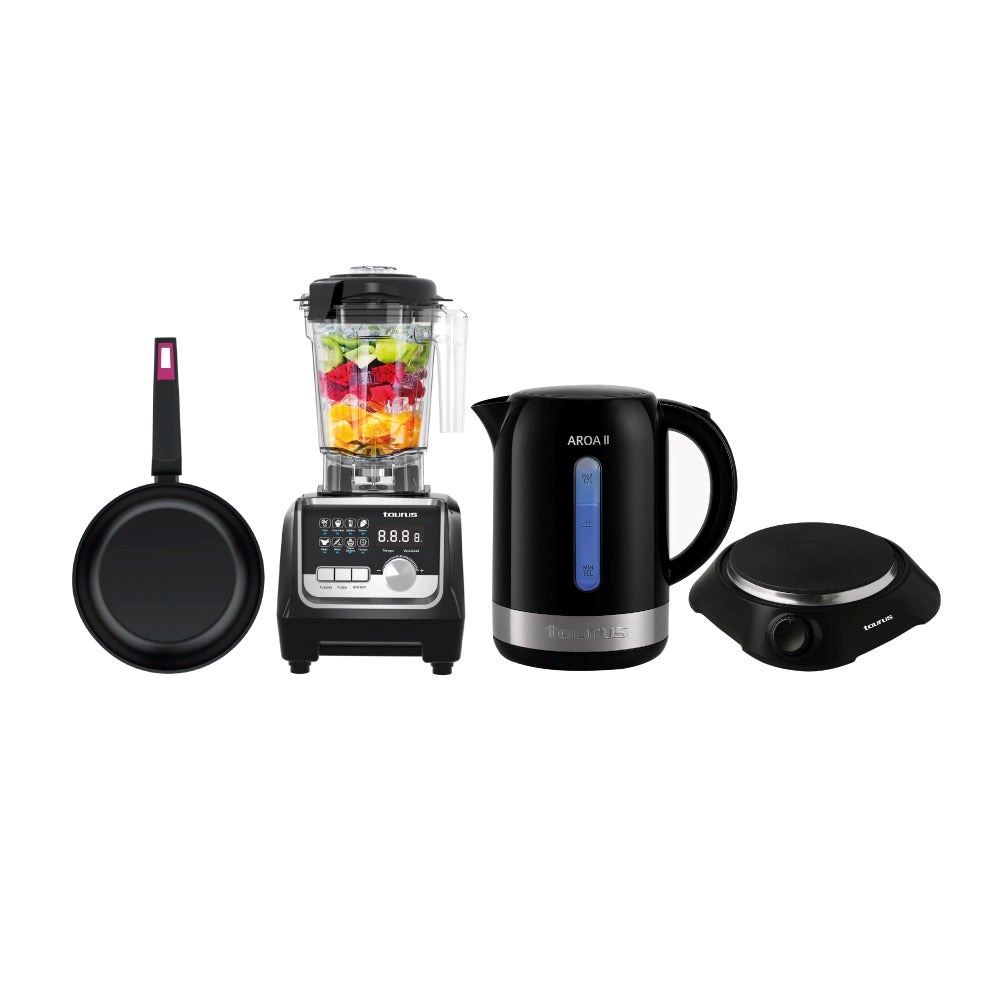 Combo Taurus: Licuadora + Hervidor + Cocineta + Sartén