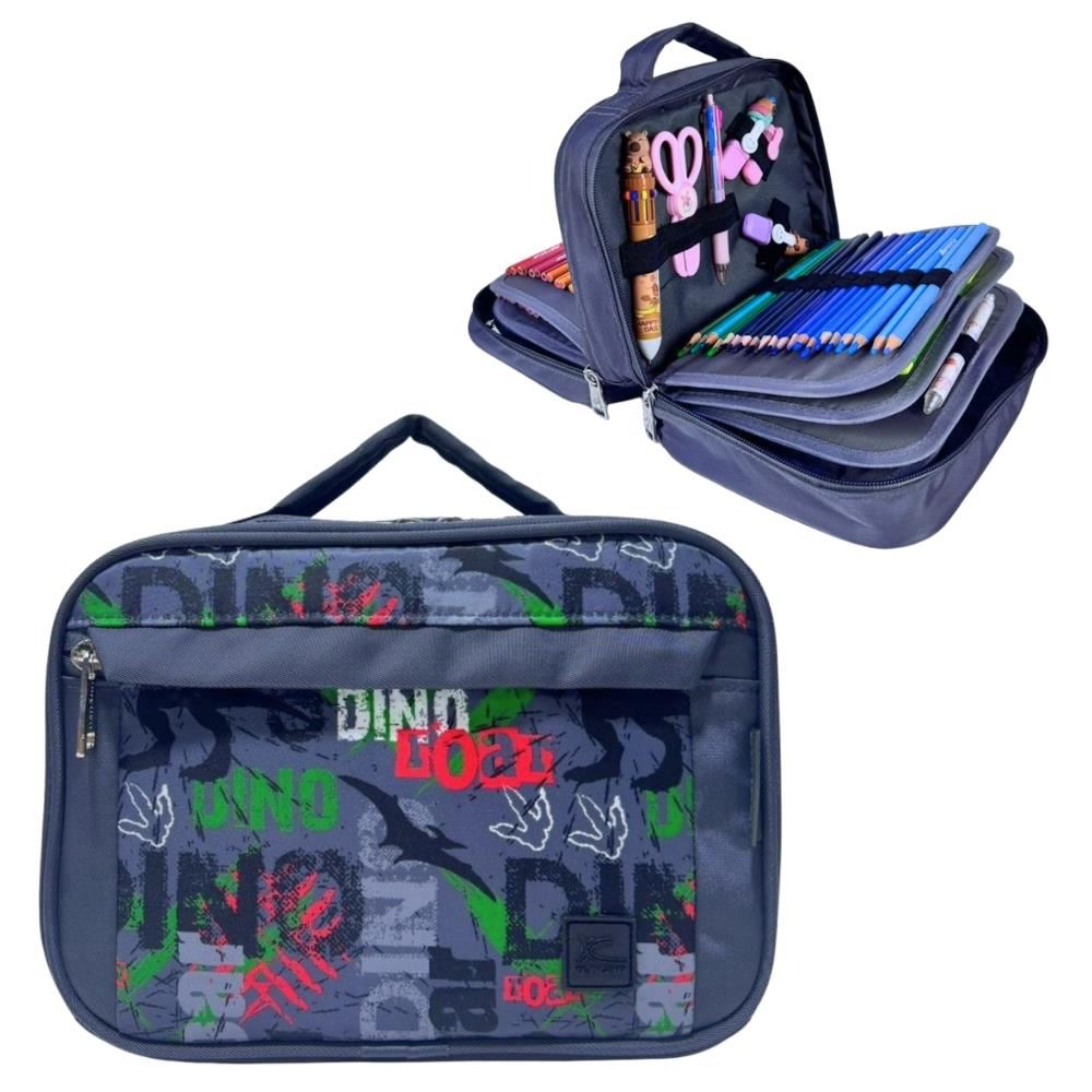 Cartuchera Organizadora Pencil Kengar - Plomo Estampado 1