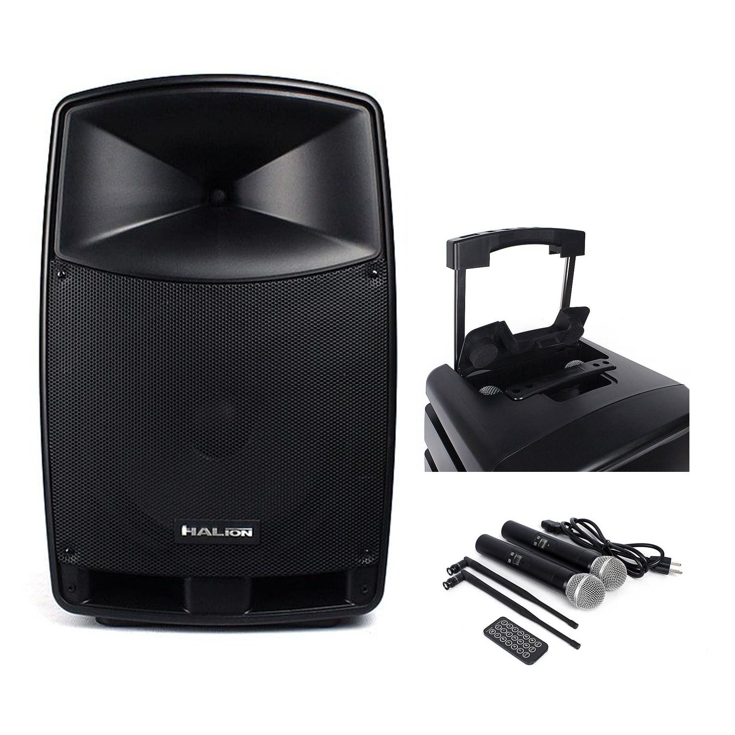 Parlante Activo Halion PHA-12F Batería Recargable 1200W USB, Bluetooth