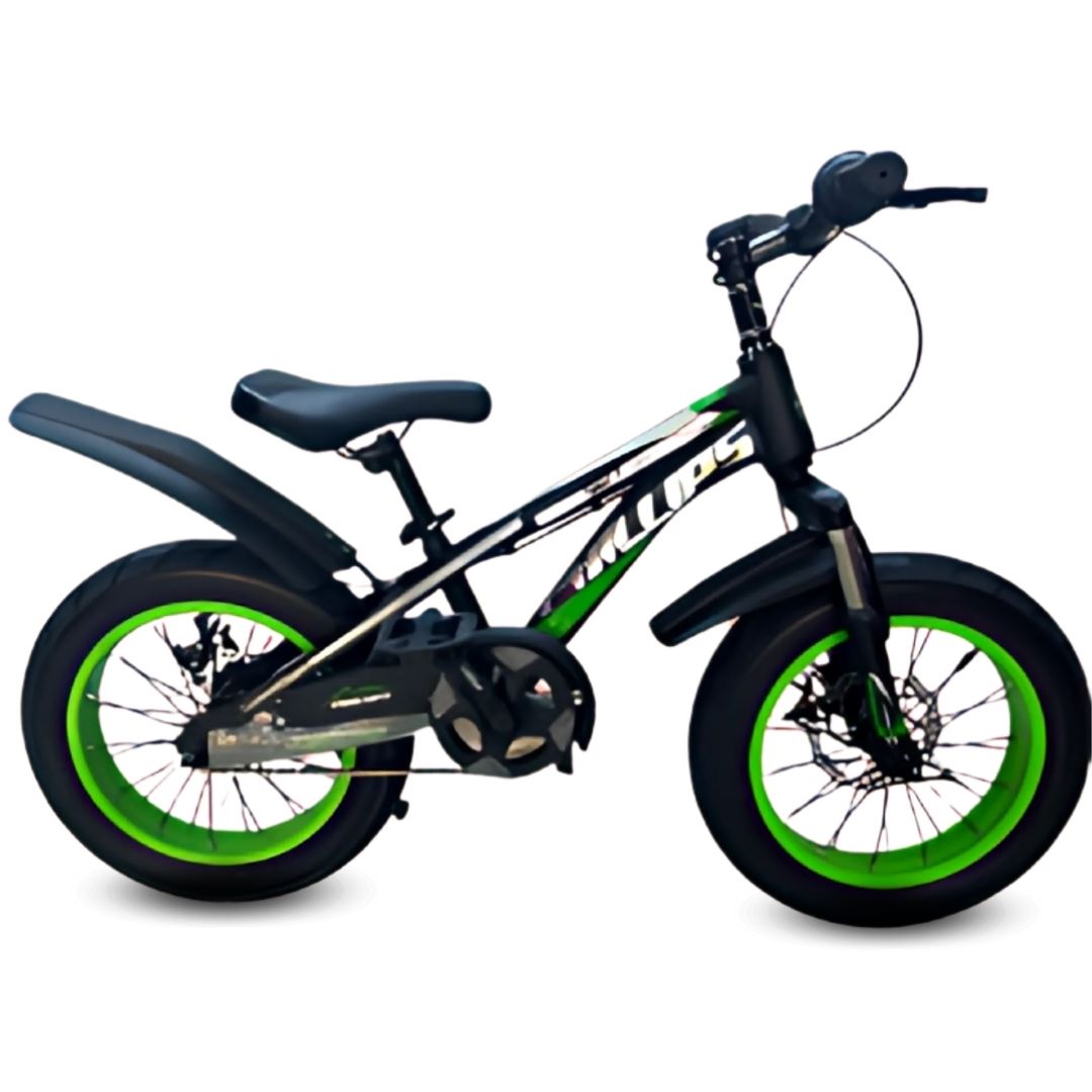 Bicicleta Deportiva Aro 16 «PHILLIPS» Llantas Anchas Green