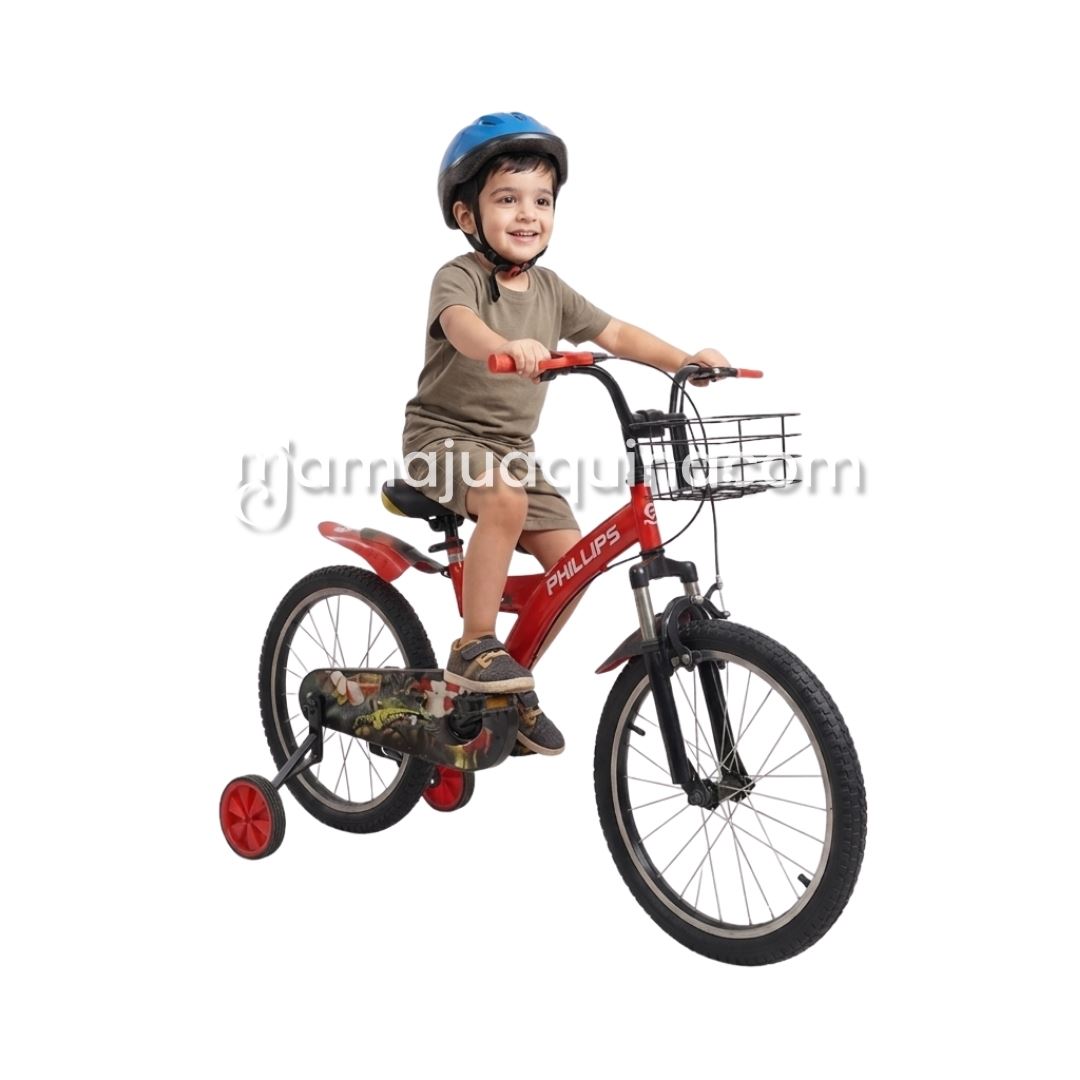 Bicicleta Para Niño Aro 20 «PHILLIPS KING» con Canasta Red