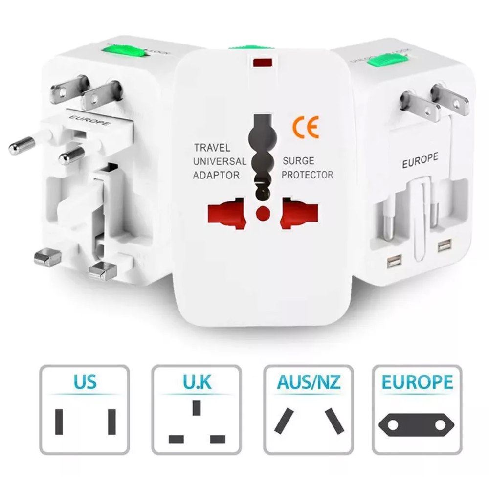 Adaptador Internacional Enchufe Universal Viajero 110v 220v todo en 1  IMPORTADO