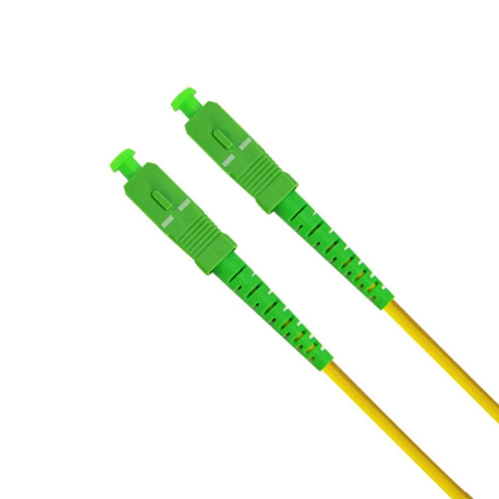 Cable patch cord de fibra optica OM3 3.0mm SC-SC APC 9/125 20 Metros