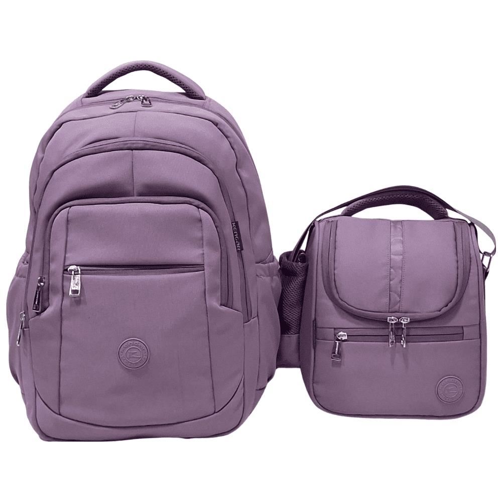 KIT ESCOLAR MOCHILA PIERO + LONCHERA PRADO ACEITUNA