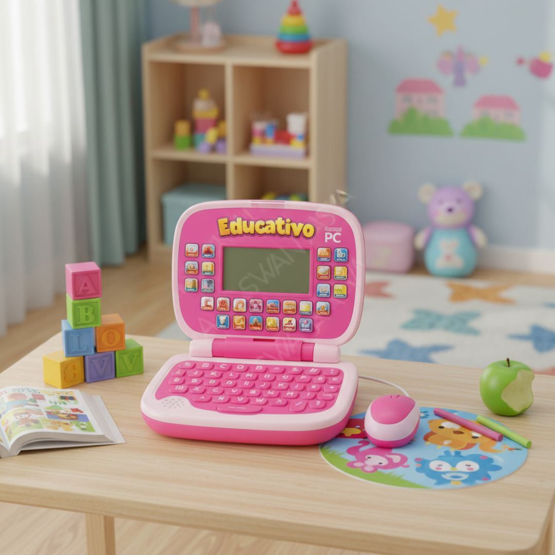 Mini Laptop Educativa Interactiva Bilingüe Español - Inglés