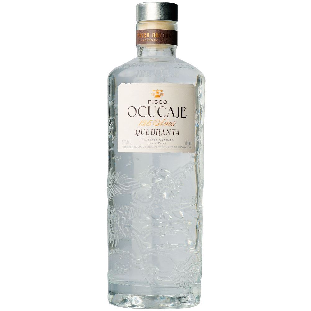 Pisco Ocucaje 125 años puro quebranta, 700ml. Ica