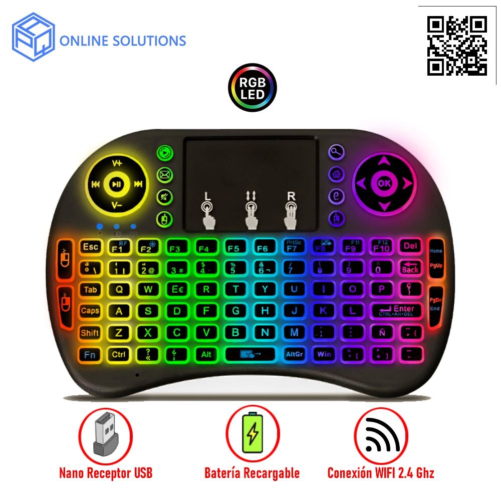 MINI TECLADO CYBERTEL PIXEL CYB K236 RGB