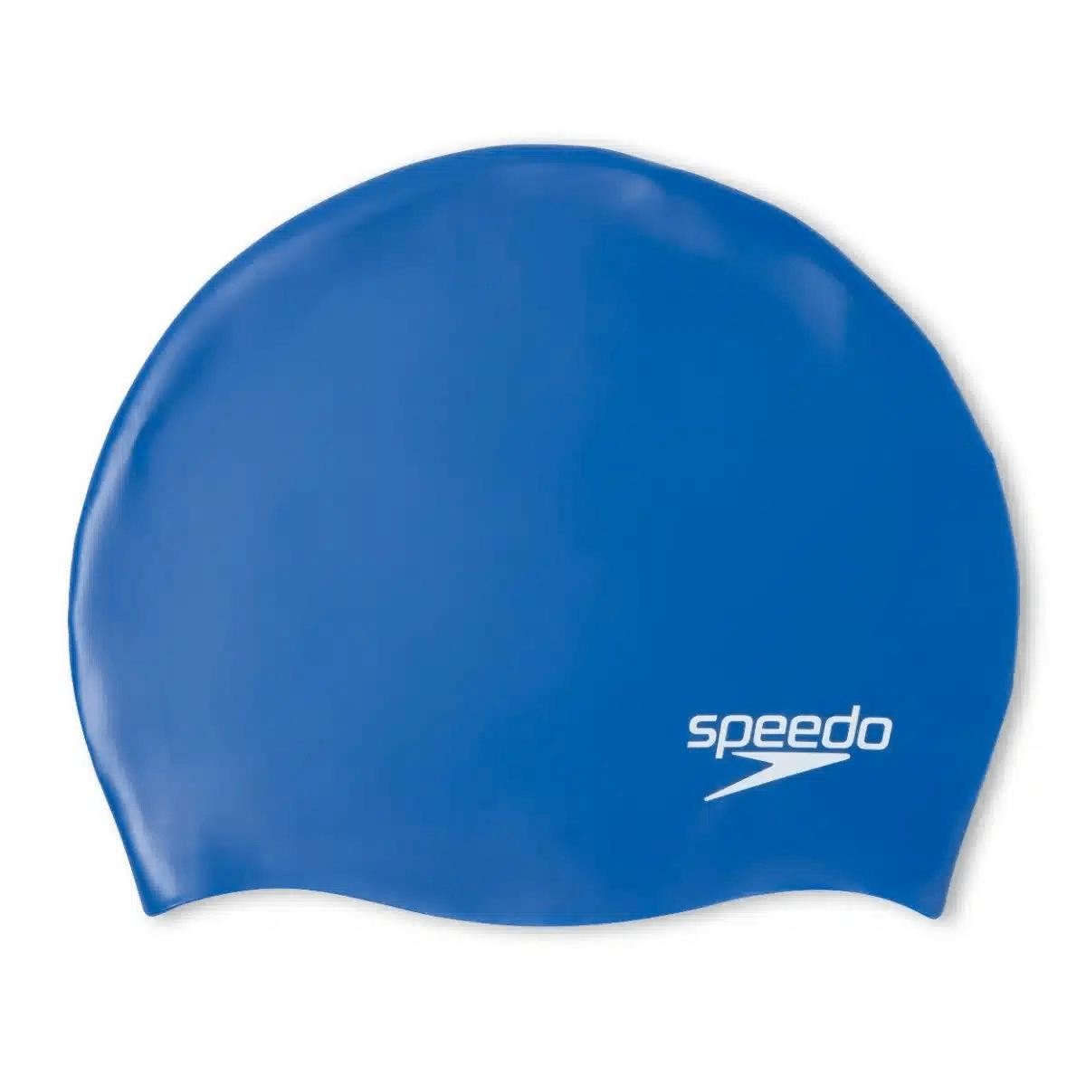 Gorro Speedo Plain Moulded Silicon Jr Azul