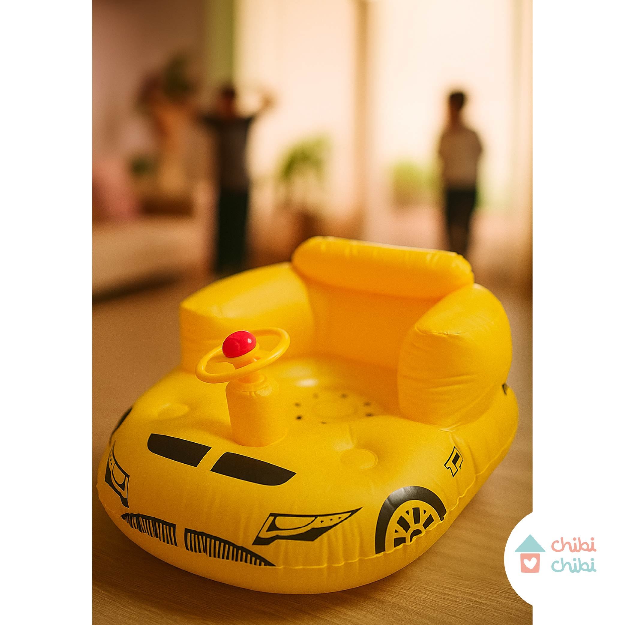 SILLA INFLABLE AMARILLA