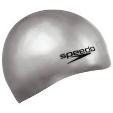 Gorro Speedo Plain Moulded Silicon Plata