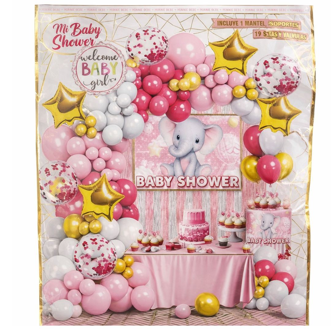 Globos Bouquet Baby Shower Decoración Completo 100 Piezas