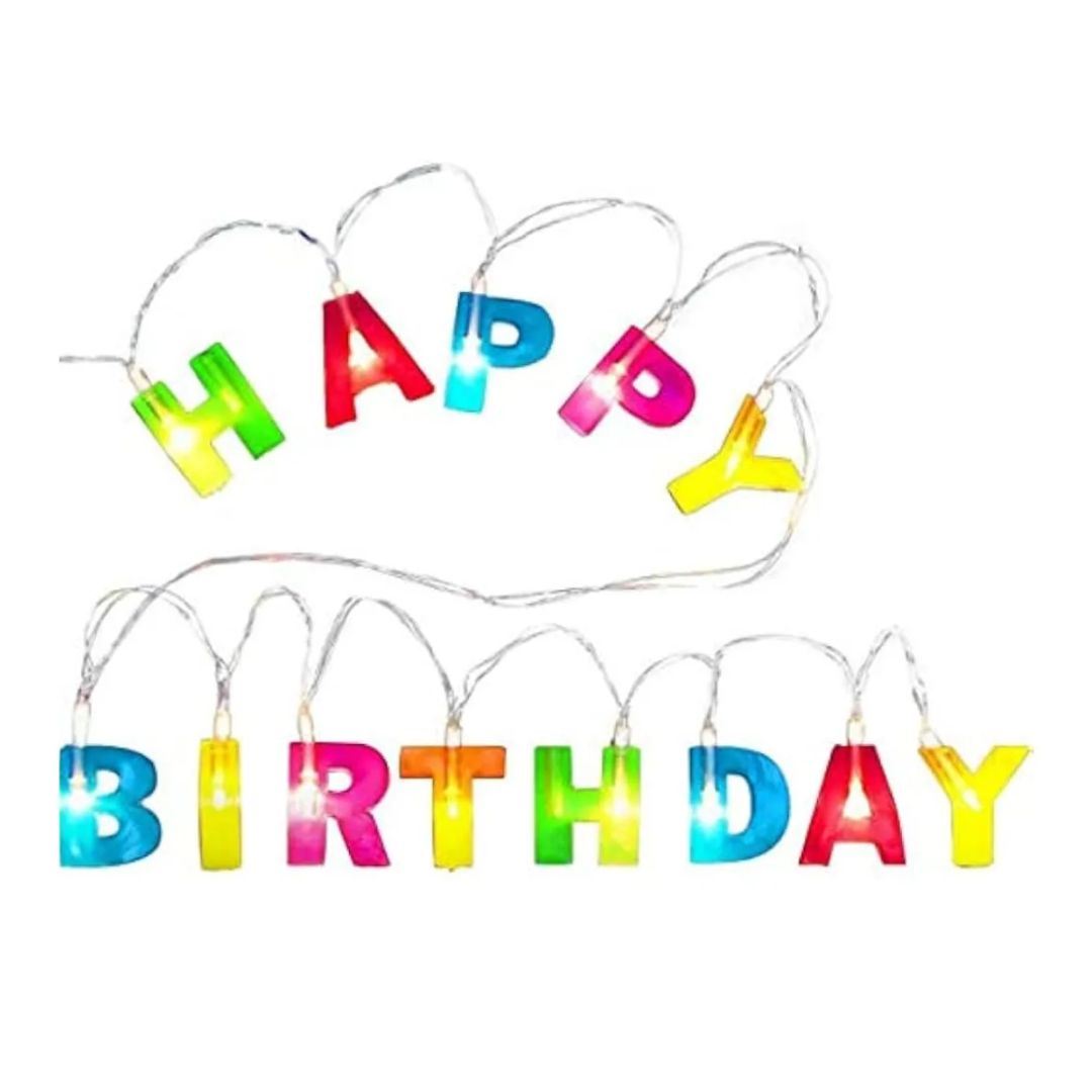 GRINALDA / GIRNALDA LETRERO FELIZ CUMPLEAÑOS LED LUMINOSO