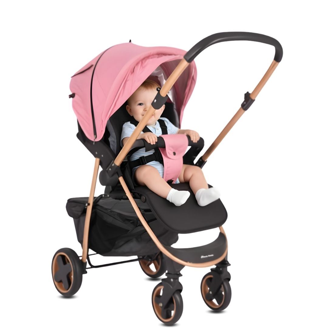 Coche Cuna Deportivo «SMART PLUS» Mango Reversible Pink