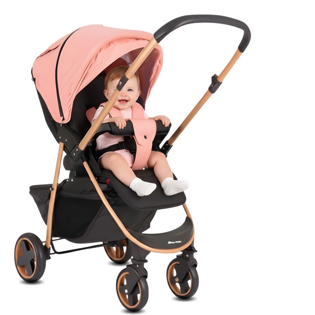 Coche Cuna Deportivo «SMART PLUS» Mango Reversible Melón