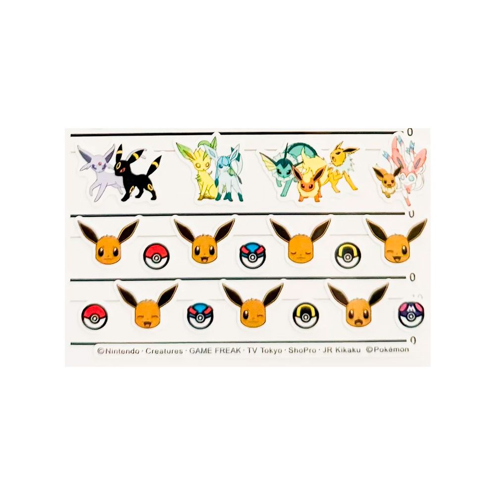 Pokemon Center Sticker Eeveelution Set Japon