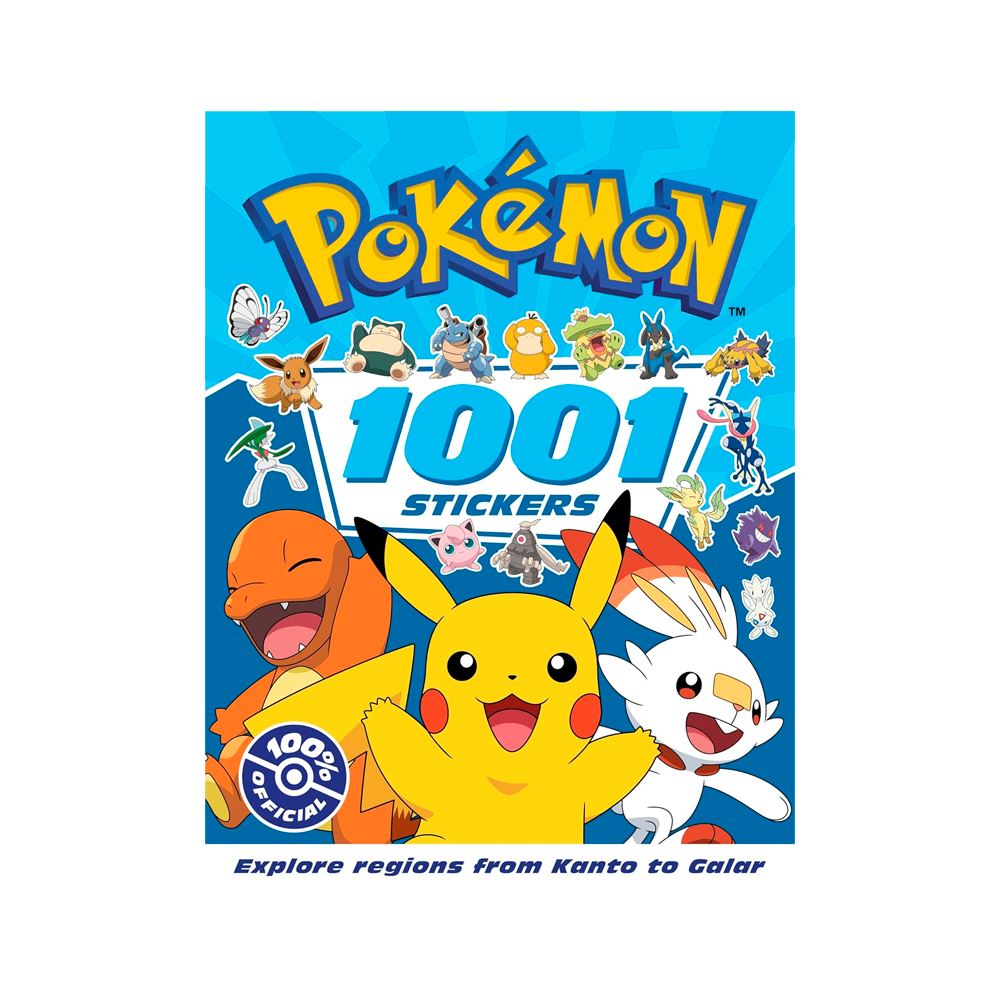 Pokemon Libro 1001 Stickers Incluye actividades