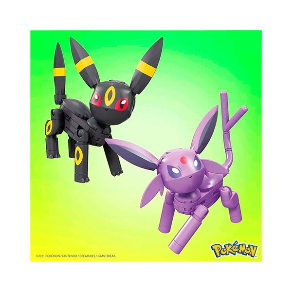 Pokemon Mega Construx Espeon Umbreon 122 Piezas